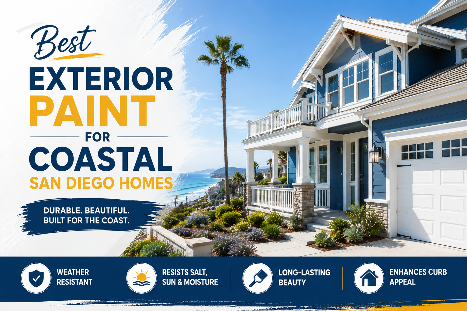 image post Best Exterior Paint for Coastal San Diego Homes