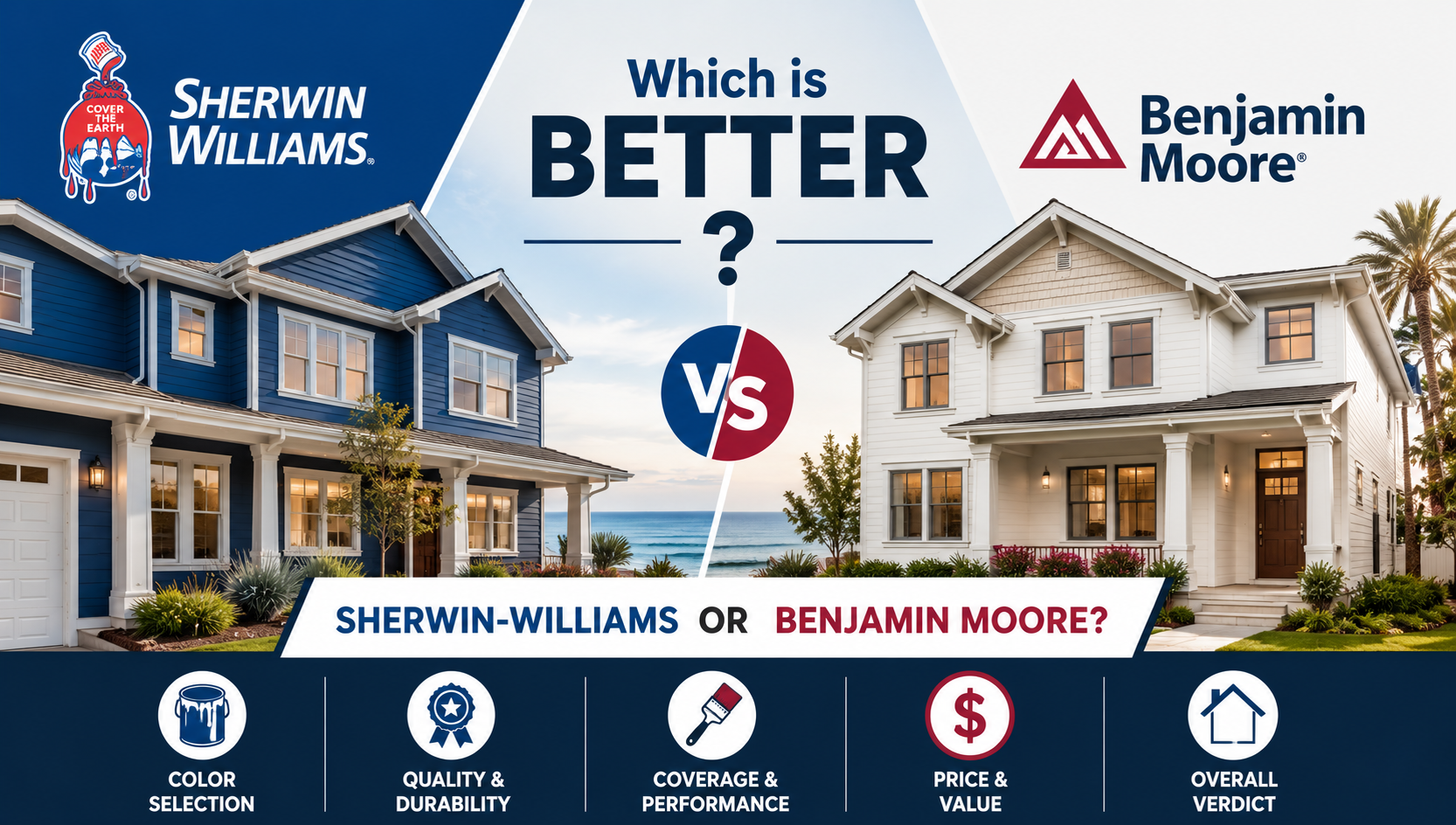 image post Which is Better: Sherwin-Williams or Benjamin Moore?